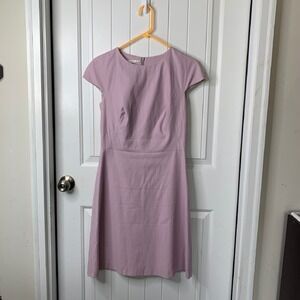 Stills Cap Sleeve shift‎ Dress Career minimalist Workwear Lavender Purple EU 38